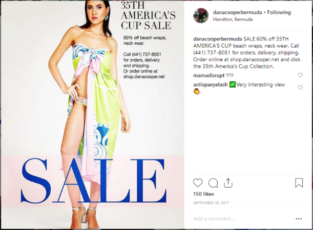 Woman wearing Dana Cooper Bermuda wrap