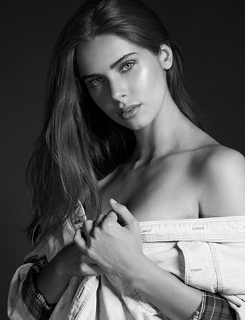 Portrait of young woman