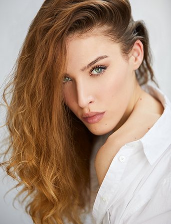 Headshot shot of young woman