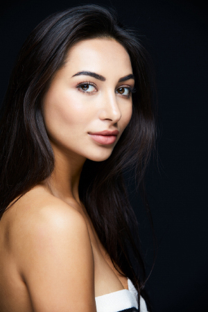 Headshot shot of young woman