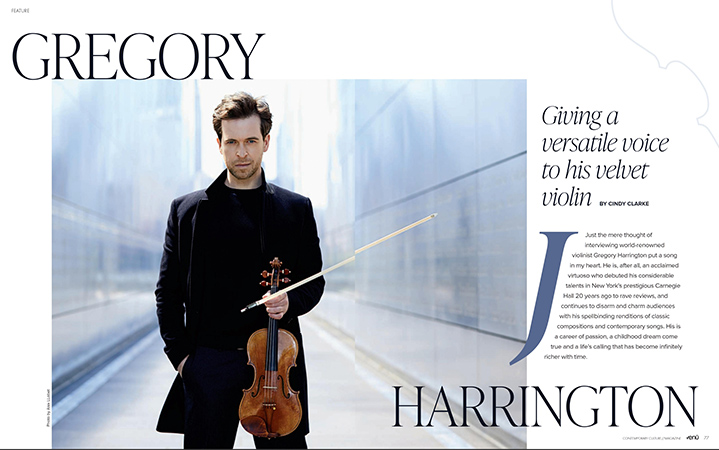 Gregory Harrington interview in VENU Magazing Issue 50